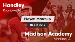 Matchup: Handley  vs. Madison Academy  2016