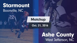 Matchup: Starmount High vs. Ashe County  2016