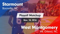 Matchup: Starmount High vs. West Montgomery  2016