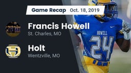 Recap: Francis Howell  vs. Holt  2019