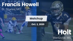 Matchup: Howell  vs. Holt  2020