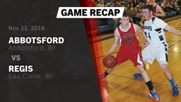 Recap: Abbotsford  vs. Regis  2016