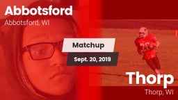 Matchup: Abbotsford vs. Thorp  2019