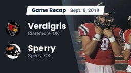 Recap: Verdigris  vs. Sperry  2019