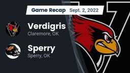 Recap: Verdigris  vs. Sperry  2022