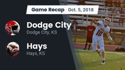 Recap: Dodge City  vs. Hays  2018