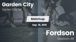 Matchup: Garden City High vs. Fordson  2016