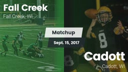 Matchup: Fall Creek High vs. Cadott  2017