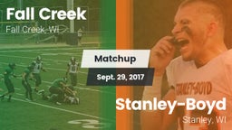 Matchup: Fall Creek High vs. Stanley-Boyd  2017