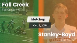 Matchup: Fall Creek High vs. Stanley-Boyd  2018