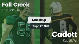 Matchup: Fall Creek High vs. Cadott  2019