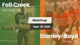 Matchup: Fall Creek High vs. Stanley-Boyd  2020