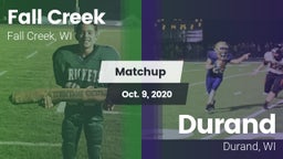 Matchup: Fall Creek High vs. Durand  2020