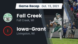 Recap: Fall Creek  vs. Iowa-Grant  2021