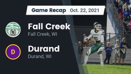 Recap: Fall Creek  vs. Durand  2021