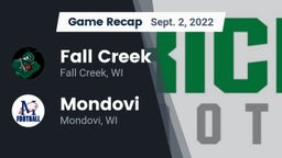 Recap: Fall Creek  vs. Mondovi  2022
