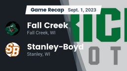 Recap: Fall Creek  vs. Stanley-Boyd  2023