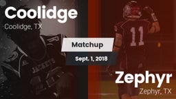 Matchup: Coolidge vs. Zephyr  2018