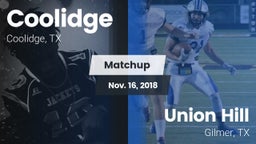 Matchup: Coolidge vs. Union Hill  2018