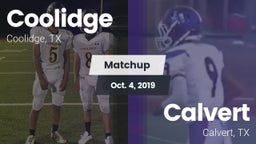 Matchup: Coolidge vs. Calvert  2019