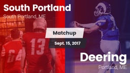 Matchup: South Portland High vs. Deering  2017