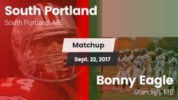 Matchup: South Portland High vs. Bonny Eagle  2017