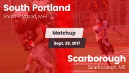 Matchup: South Portland High vs. Scarborough  2017