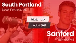 Matchup: South Portland High vs. Sanford  2017