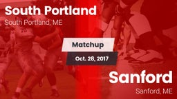 Matchup: South Portland High vs. Sanford  2017