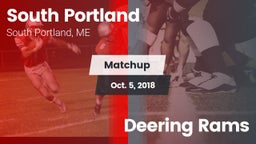 Matchup: South Portland High vs. Deering Rams 2018