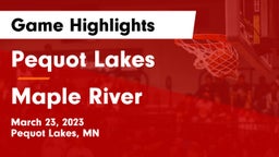 Pequot Lakes  vs Maple River Game Highlights - March 23, 2023