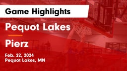 Pequot Lakes  vs Pierz  Game Highlights - Feb. 22, 2024