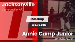 Matchup: Jacksonville High vs. Annie Camp Junior  2016