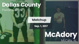 Matchup: Dallas County vs. McAdory  2017