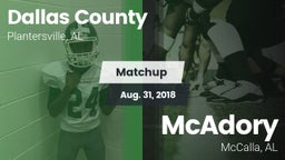 Matchup: Dallas County vs. McAdory  2018
