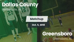 Matchup: Dallas County vs. Greensboro  2018