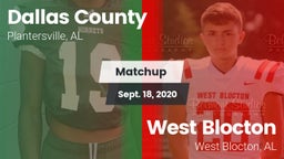 Matchup: Dallas County vs. West Blocton  2020