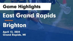 East Grand Rapids  vs Brighton  Game Highlights - April 13, 2024