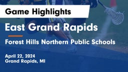 East Grand Rapids  vs Forest Hills Northern Public Schools Game Highlights - April 22, 2024