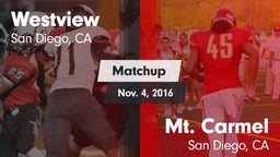 Matchup: Westview  vs. Mt. Carmel  2016