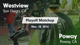 Matchup: Westview  vs. Poway  2016