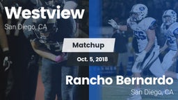 Matchup: Westview  vs. Rancho Bernardo  2018
