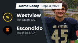 Recap: Westview  vs. Escondido  2022