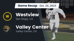 Recap: Westview  vs. Valley Center  2023