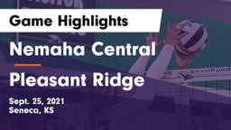 Nemaha Central  vs Pleasant Ridge  Game Highlights - Sept. 25, 2021