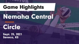 Nemaha Central  vs Circle  Game Highlights - Sept. 25, 2021
