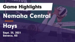 Nemaha Central  vs Hays  Game Highlights - Sept. 25, 2021