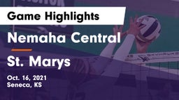 Nemaha Central  vs St. Marys Game Highlights - Oct. 16, 2021