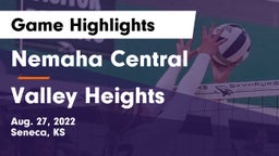 Nemaha Central  vs Valley Heights  Game Highlights - Aug. 27, 2022