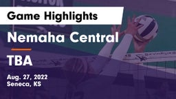 Nemaha Central  vs TBA Game Highlights - Aug. 27, 2022